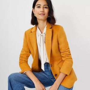 Ann Taylor Mustard Yellow Blazer